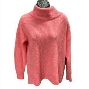 OLD NAVY, Turtleneck, Soft Slouch Women’s Sweater,‎ Light Peony, Oversized, Sz S